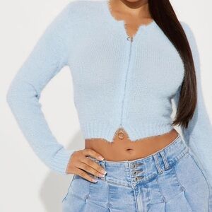 Fashion Nova Sky Blue Women's Sweater